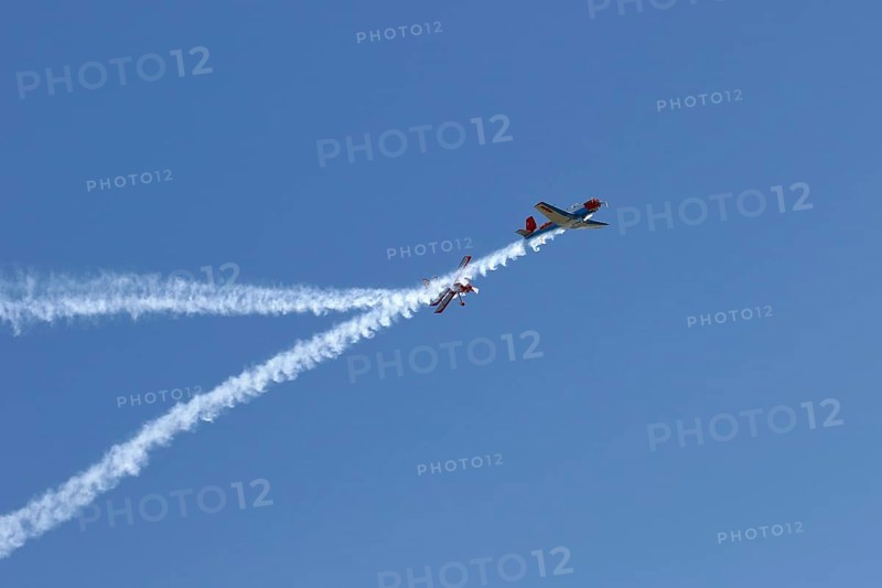 Yak and Biplane demonstration flight