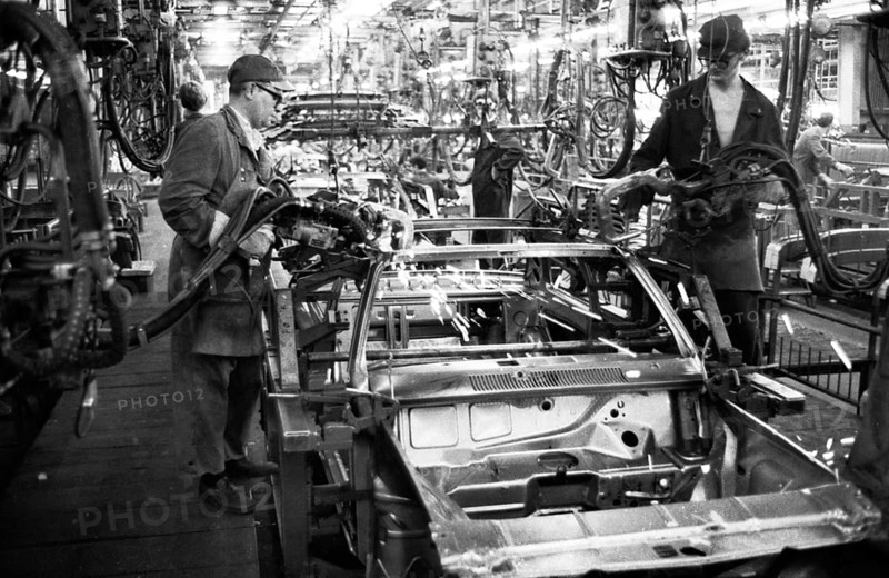 Manual labour in the car industry
