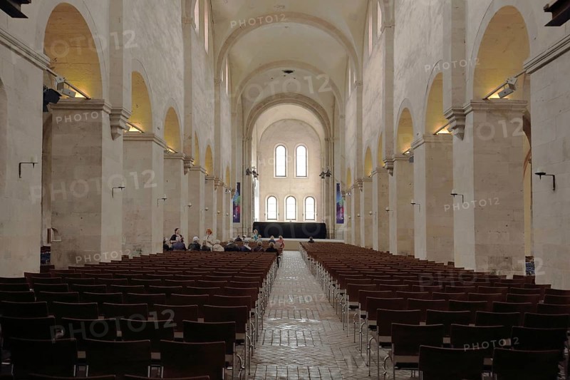 Interior view of the basilica of the UNESCO Eberbach Monastery