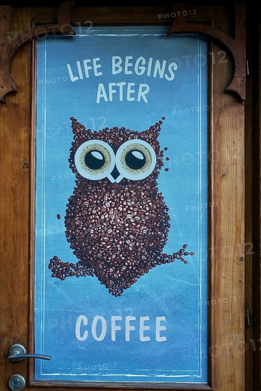 Door with poster