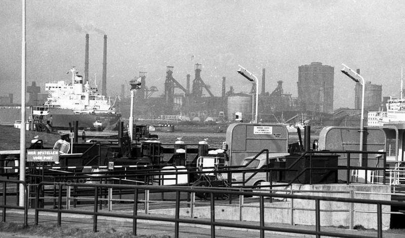 The Hoogovens steelworks in Ijmuiden