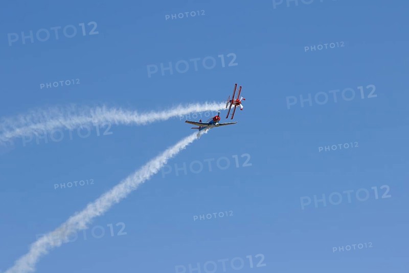 Yak and Biplane demonstration flight