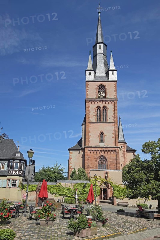 Gothic St. Valentinus and Dionysius Church with Market Square