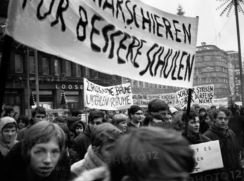 Students in the Ruhr area in the years 1965 to 1971 demonstrated in the Ruhr cities of Dortmund
