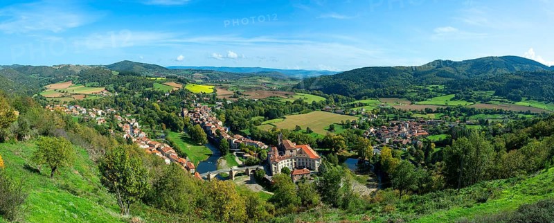 Lavoute Chilhac labelled Les Plus Beaux Villages de France. on river Allier