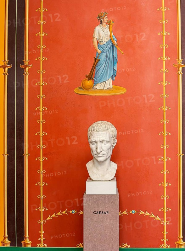 Exhibits and interior design in the Pompejanum in Aschaffenburg