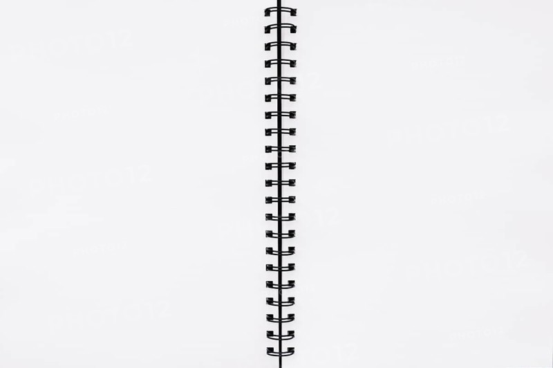 Blank open notebook
