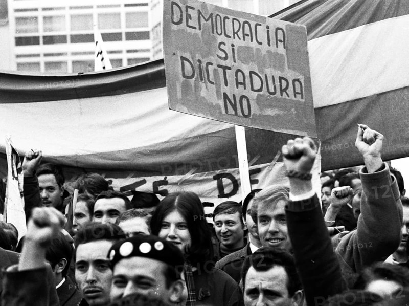 Spanish guest workers and German students demonstrated in Bonn in 1970 against the oppression of the Franco dictatorship