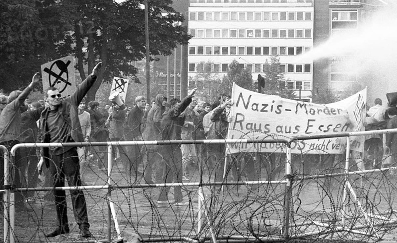 During the election campaign of the right-wing National Democratic Party of Germany