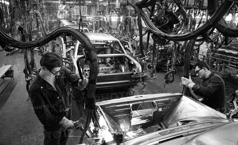 Manual labour in the car industry
