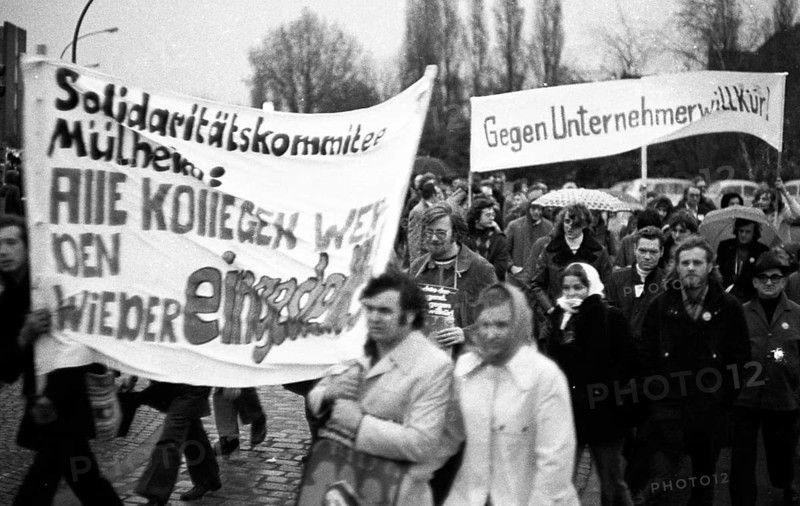 The dismissal of workers at the Mannesmann factory after a spontaneous strike not led by the union provoked protests by Mannesmann workers in Duisburg and other locations on 7 November 1973 and solidarity from workers at other factories