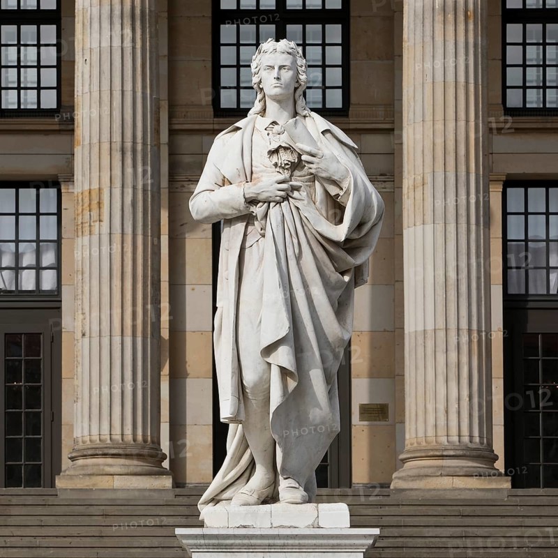 Schiller Monument by Reinhold Begas on Gendarmenmarkt in front of the concert hall