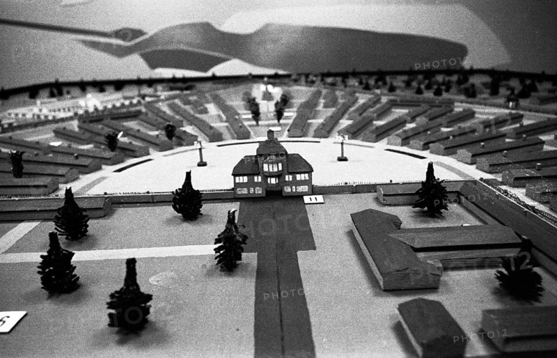 A model of the Sachsenhausen concentration camp was presented to the public in 1970 by the concentration camp committee