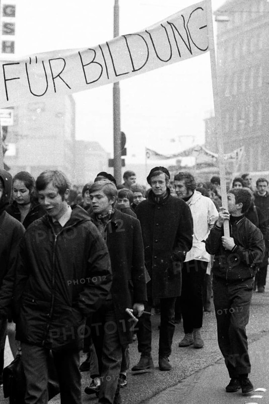 Students in the Ruhr area in the years 1965 to 1971 demonstrated in the Ruhr cities of Dortmund