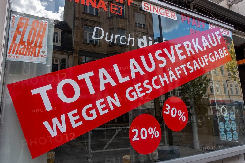 Total sale due to business closure