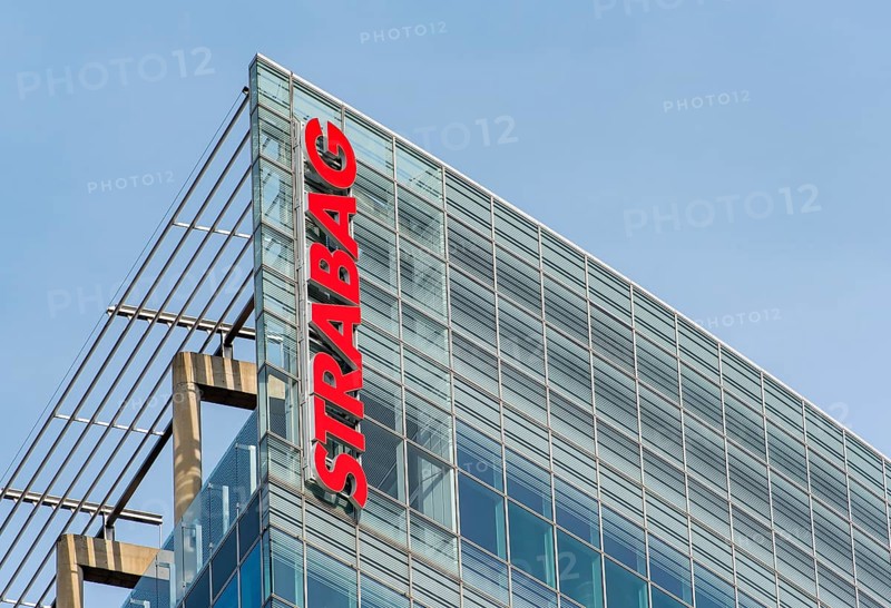 Sign with company logo