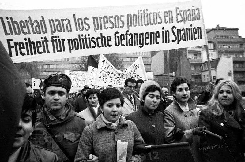 Spanish guest workers and German students demonstrated in Bonn in 1970 against the oppression of the Franco dictatorship