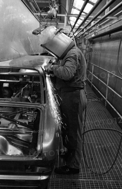 Manual labour in the car industry