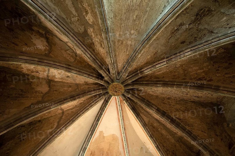 Keystone into the Castle of Saint Floret village