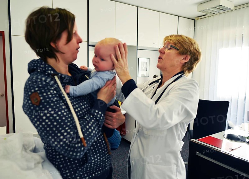 In the family doctor's consultation. Paediatrics