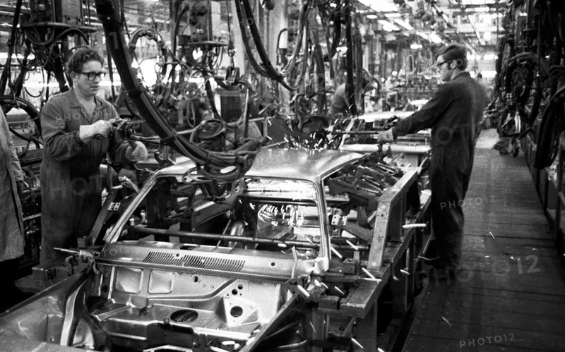 Manual labour in the car industry