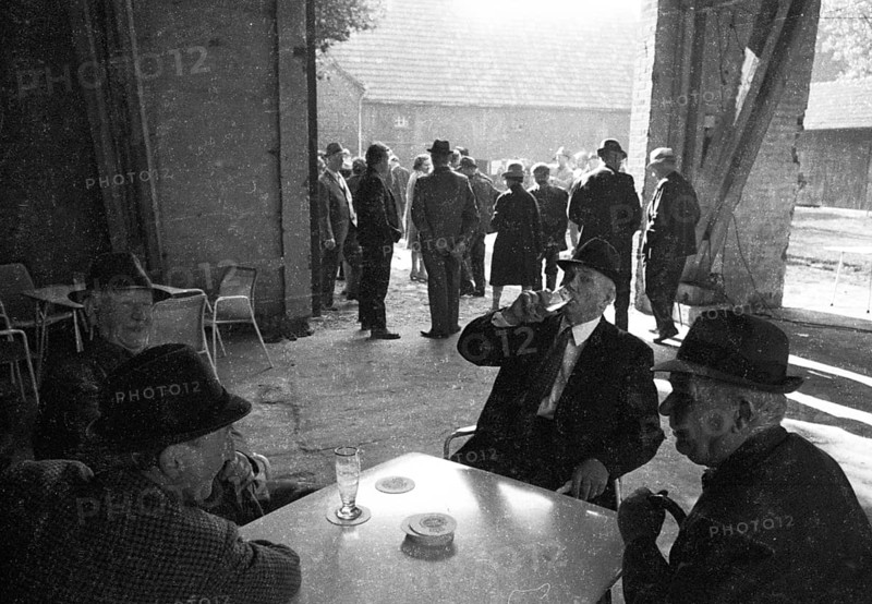 The auction of a bankrupt farm on 22. 09. 1971 in Greven in Muensterland