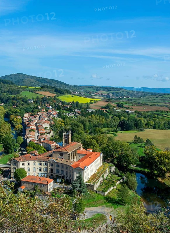 Lavoute Chilhac labelled Les Plus Beaux Villages de France. Priory Sainte-Croix