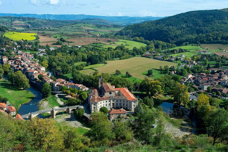 Lavoute Chilhac labelled Les Plus Beaux Villages de France. on river Allier