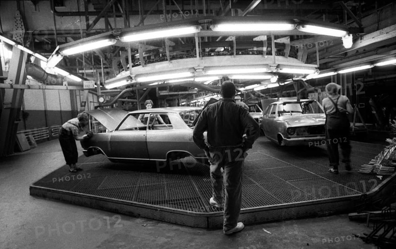 Manual labour in the car industry