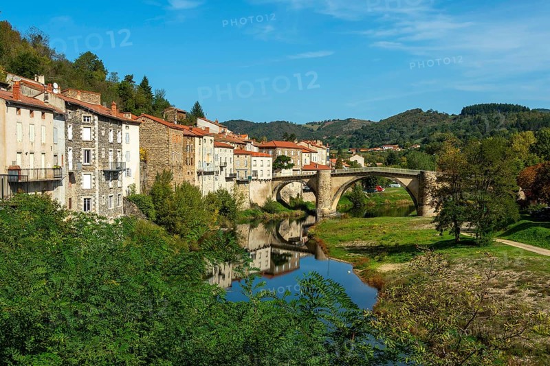 Lavoute Chilhac labelled Les Plus Beaux Villages de France. on river Allier