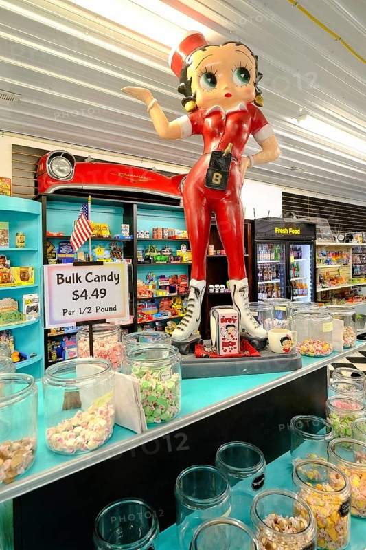 Betty Poop figurine at the Candy Store of the Pink Elephant Antique Mall