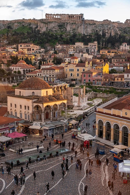 View of the Old Town of Athens