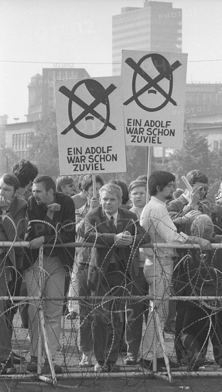 Election campaign appearances in 1969 by the radical right-wing NPD