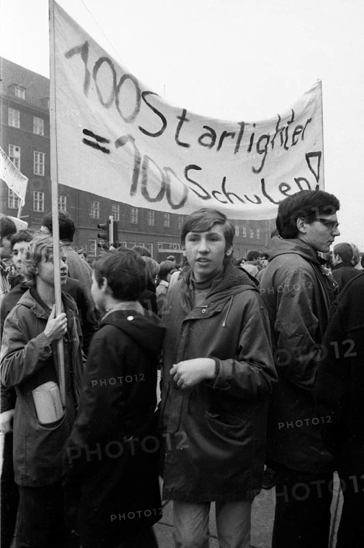 Students in the Ruhr area in the years 1965 to 1971 demonstrated in the Ruhr cities of Dortmund