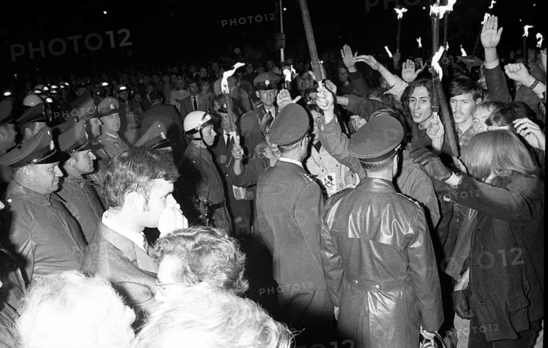 Election campaign appearances in 1969 by the radical right-wing NPD