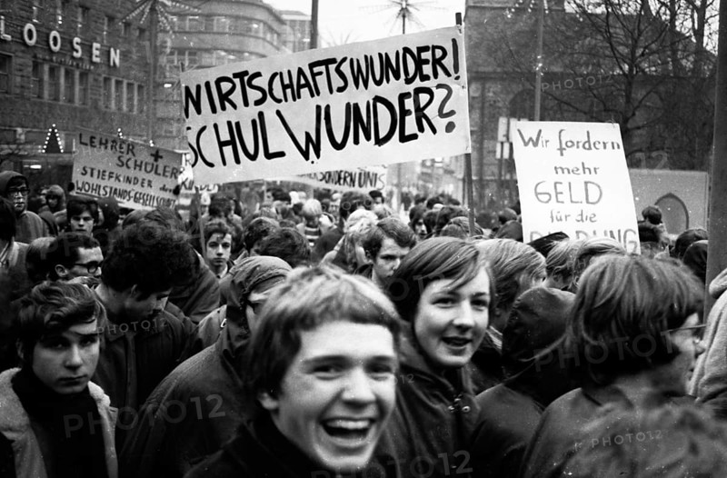 Students in the Ruhr area in the years 1965 to 1971 demonstrated in the Ruhr cities of Dortmund