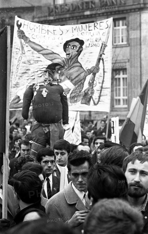 Spanish guest workers and German students demonstrated in Bonn in 1970 against the oppression of the Franco dictatorship
