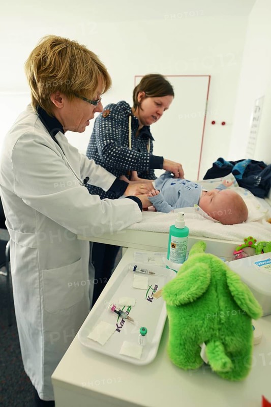 In the family doctor's consultation. Paediatrics