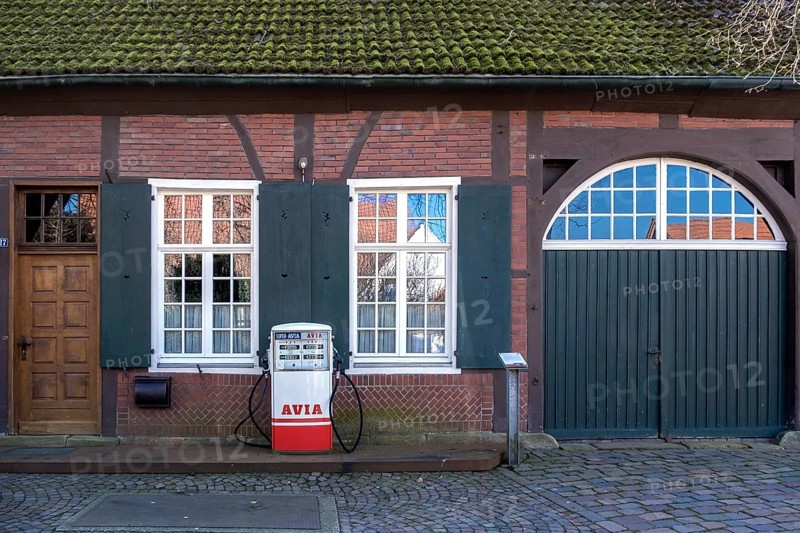 Old petrol pump in the former Asbeck Monastery