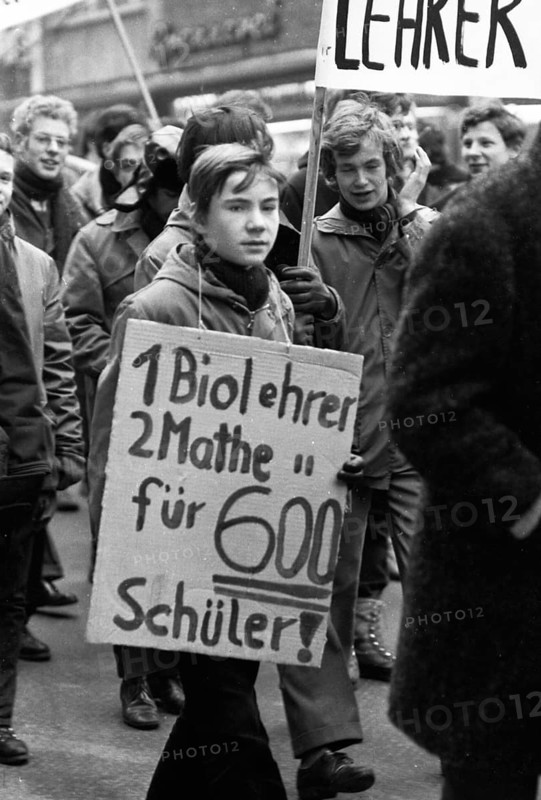 Students in the Ruhr area in the years 1965 to 1971 demonstrated in the Ruhr cities of Dortmund