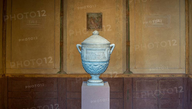 Exhibits and interior design in the Pompejanum in Aschaffenburg