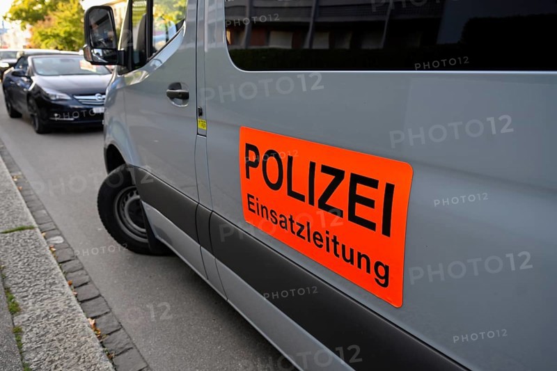 Van with police command lettering