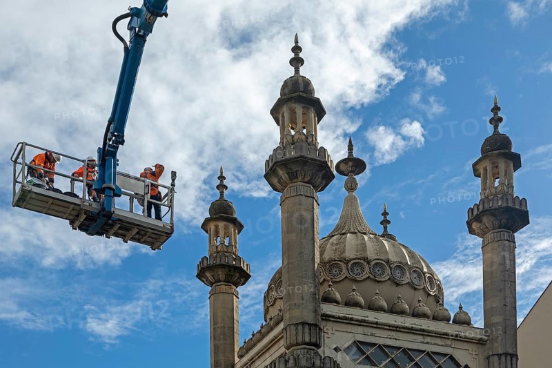 Renovation work in lofty heights