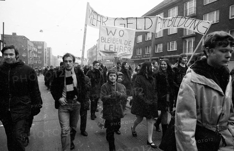 Students in the Ruhr area in the years 1965 to 1971 demonstrated in the Ruhr cities of Dortmund