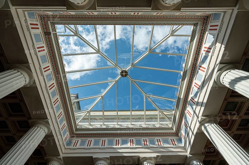 Inner courtyard of the Pompejanum in Aschaffenburg