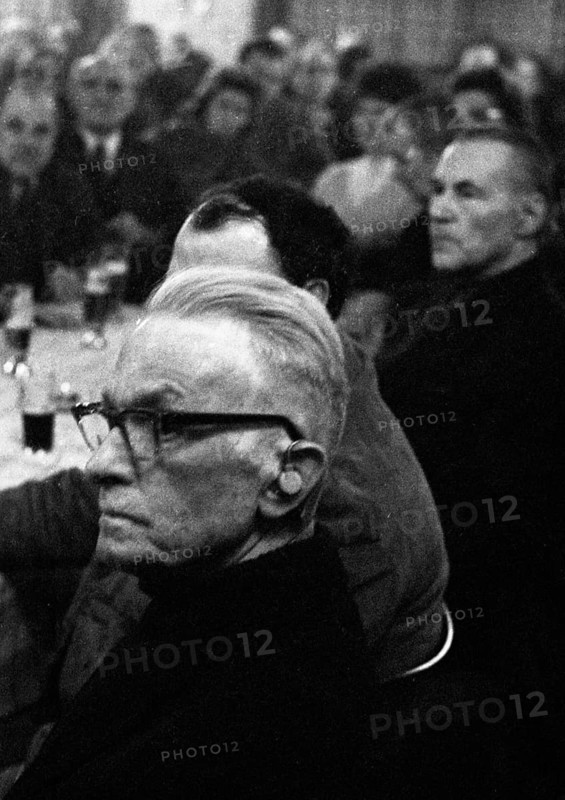 Concerned faces predominate at the tenants' protest meeting of RAG