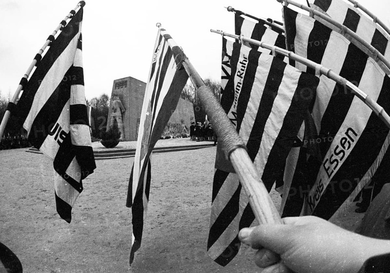 The traditional tribute to murdered Nazi victims on Good Friday 1945 in Rombergpark in Dortmund is also a demonstration
