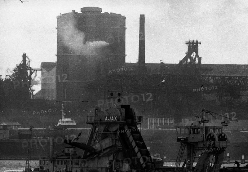 The Hoogovens steelworks in Ijmuiden