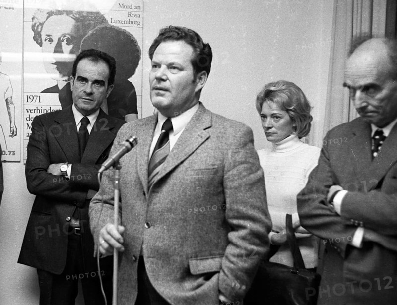 The visit of the head of the French Communist Party Georges Marchais to the German communists of the DKP on 20 October 1973 in Essen. Kurt Bachmann