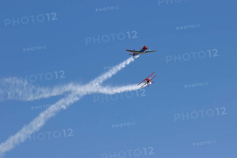 Yak and Biplane demonstration flight